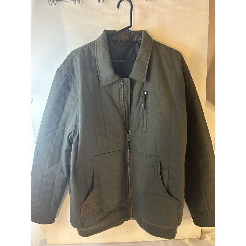 Wrangler R puffer work jacket 2x irregular‎ army green 3W180LD